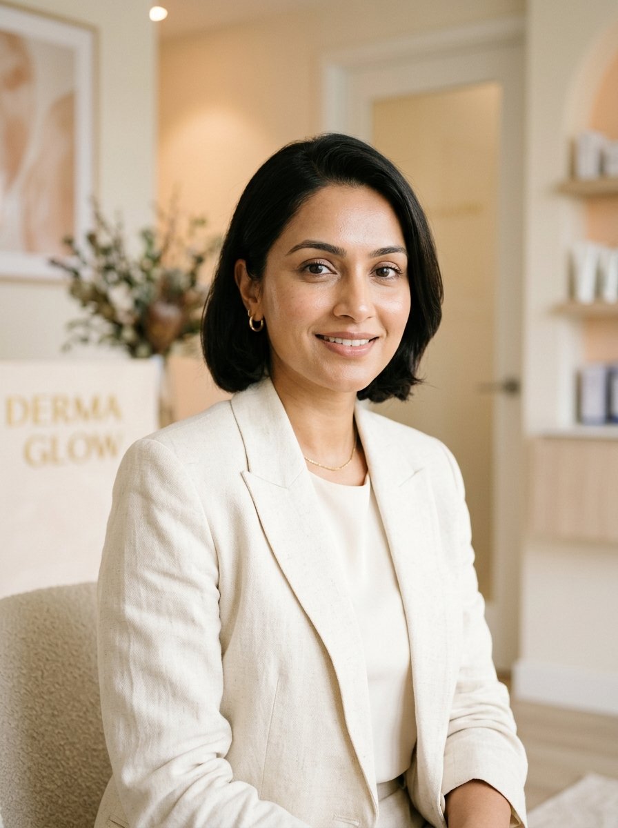 Glowing skin care consultation