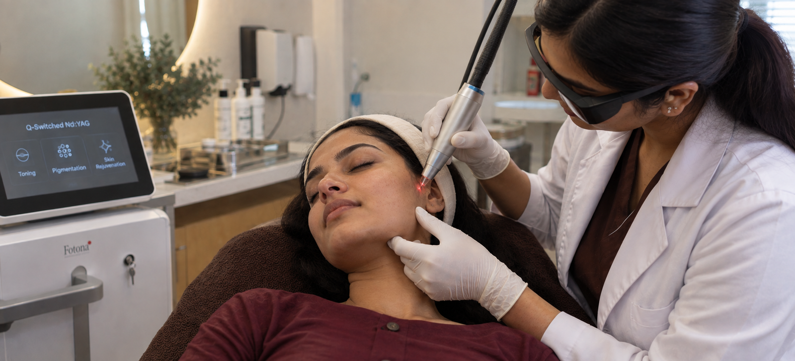 Laser Toning procedure at Dermiiz Clinic